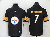 Nike Steelers 7 Ben Roethlisberger Black Team Big Logo Vapor Untouchable Limited Jersey,baseball caps,new era cap wholesale,wholesale hats